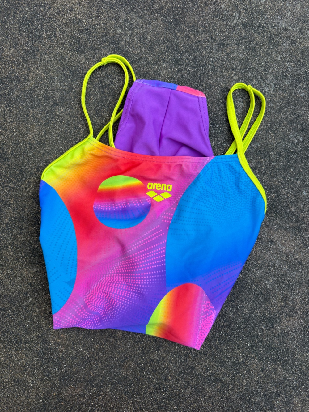 Arena Neon Multi-Color One-Piece Swimsuit for Women - Picture 4 of 5